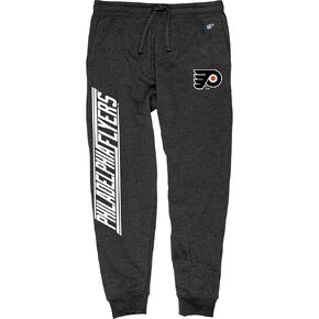 Blue 84 Men's NHL Officially Licensed Sweatpants Jogger Charcoal