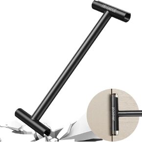 Door Hinge Adjustment Tool, Hinge Gap Adjusting Wrench Set Compatible with Heavy Weight .134 and .180 Gauge Door Adjustment Tool Standard Door Commercial Doors Hinge Repair Tool Tweaker (Black)