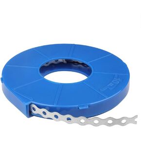 3 Pack 30ft Perforated Metal Hanger Strap, 1/2" Width, Plumber's Straps with Hole, Galvanized Steel