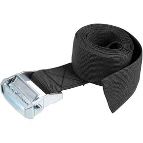 uxcell Tie Down Strap Cam Buckle Lashing Strap 2" x 8Ft 1100lb 500Kg Load Polypropylene for Moving Securing Cargo, Black