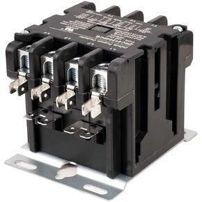 BlueStars Ultra Durable 4 Pole Contactor 40 Amp 120 VAC Coil - Compatible for Relays, Air Conditioner, Heat Pump, Refrigeration Systems