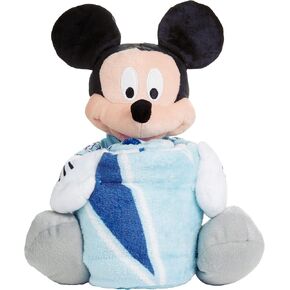 NORTHWEST NCAA Unisex-Adult Character Hugger Pillow & Silk Touch Throw Blanket Set