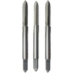 10-24 Tap Threading Milling Tap 10x24 Straight Machine Tap HSS, 10 x 24 Thread Tap 3 Piece Right Hand, 10-24 Straight 3 Flute Machine Tap