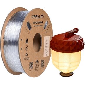 Creality Hyper PC Filament for 3D Printing, 3D Printer Filament with High Heat Resistance, Crystal-Clear, Easy to Print, Less Warping