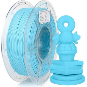 Matte PLA Plus Filament 1.75mm, Rapid High Speed 3D Printer Filament Matte Filament for 30-600mm/s, Smooth Matte Finish, Sky Blue PLA+ Filament 1kg(2.2lbs) Spool