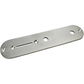 Guyker Stainless Steel Guitar Control Plate Replacement Parts for TELE TL Electric Guitar, Straight Switch Hole