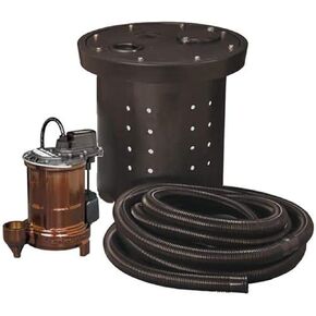 Liberty Pumps CSP-257 1/3 HP Cast Iron Crawl Space Sump Pump Kit, NA