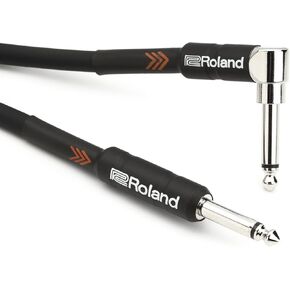 Roland Black Series Instrument Cable Black Angled, Length: 5 ft/1.5 m