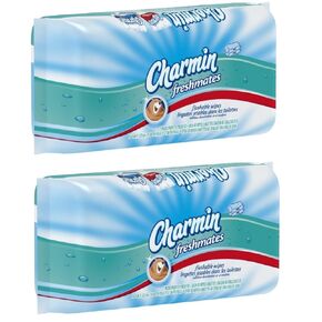 Charmin freshmates flushable 80 sheets 2pack
