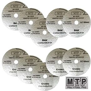 MTP Brand 10 Assort 3.5" Metal Masonry Cutting Wheel for Dremel Ultra Saw US510 US520