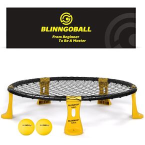 Blinngoball 2 Balls Beach Games with Bag, Patented Net with Perfect Elasticity, Full of Passion and Energy Roundnet Game
