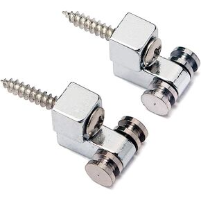 Alnicov 1Pair Guitar Roller String Trees Retainers,String Guides With Screws Replacement,Chrome