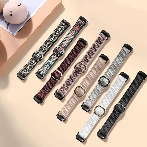 8 عبوات من النايلون المرن المسامي المتوافق مع 3 أساور من Fitbit Inspire للنساء والرجال، سوار معصم بديل حزام رياضي ناعم قابل للتعديل من أجل Fitbit Inspire 3/2 in Kuwait