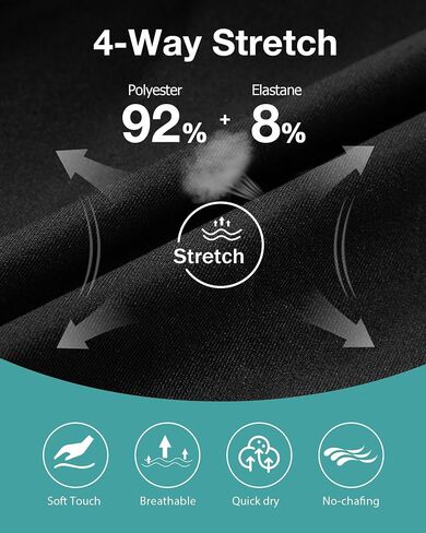 zeetoo Mens Swim Trunks with Compression Liner 5" Inseam Quick Dry Beach Shorts with Zipper Pockets in Saudi Arabia