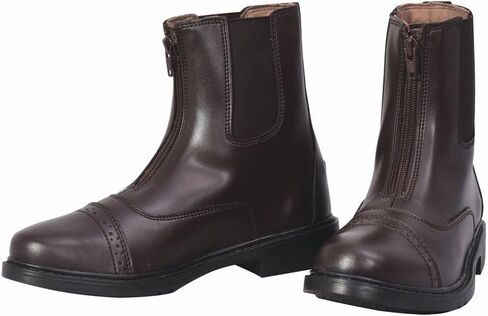 TuffRider Ladies Starter Front Zip Paddock Boots with FREE Assorted Striped Socks | Women's Horse Riding Equestrian Boots in Saudi Arabia