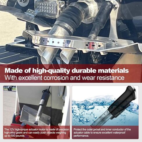15055-001 12 Volt Boat Trim Actuator ، 101 XD Extreme Duty Actuorator 5/16 "MTG HW Atting Hardware ، يأتي مع كابل 6 بوصات ، مصمم لسلسلة HD ، XD ، صمامات الدفة الفائقة ، 21/4" السكتة الدماغية in Kuwait