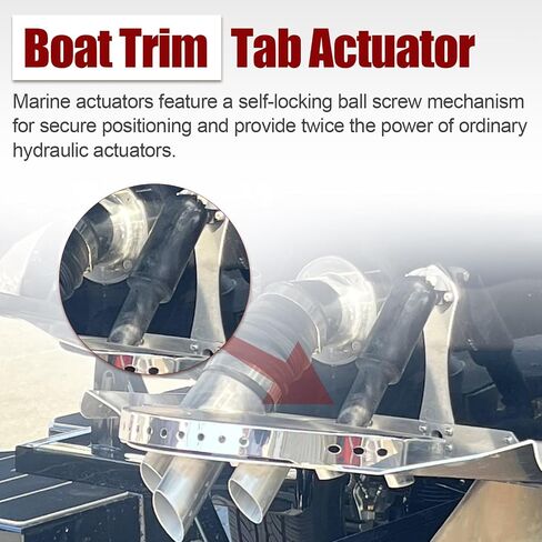 15055-001 12 Volt Boat Trim Actuator ، 101 XD Extreme Duty Actuorator 5/16 "MTG HW Atting Hardware ، يأتي مع كابل 6 بوصات ، مصمم لسلسلة HD ، XD ، صمامات الدفة الفائقة ، 21/4" السكتة الدماغية in Kuwait