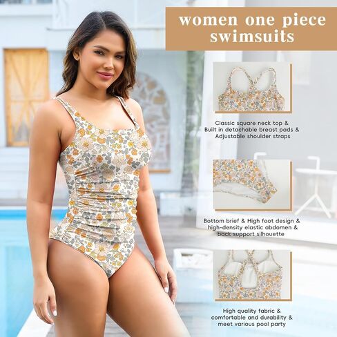 JOYSHAPER One Piece Swimsuits for Women Ruched Tummy Control Bathing Suits Coverage Monokinis Cover Ups Swimwear Suits in Saudi Arabia