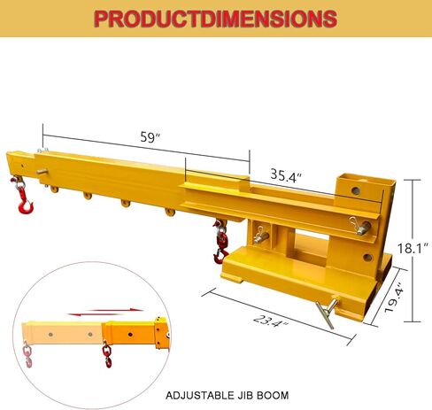رافعة شوكية بذراع رافعة شوكية، رافعة شوكية متنقلة بقدرة 6000 رطل/3 طن، رافعة شوكية مع خطافين، معدات مناولة القطر لمرفق رافعة شوكية. in Kuwait
