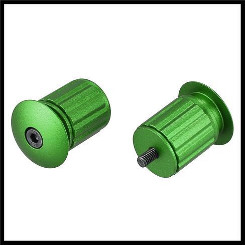 1 Pair Aluminum Alloy 17.5-22mm Handlebar End Plugs for Road Mountain Bicycle Adjustable Handlebar Bike Bar Ends Green Durable Material in Saudi Arabia