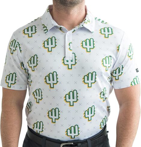 قمصان بولو جولف من مجموعة YATTA GOLF - مقاس رياضي، مقاوم للتجاعيد، ماص للرطوبة، قمصان بولو كاجوال للرجال in Saudi Arabia
