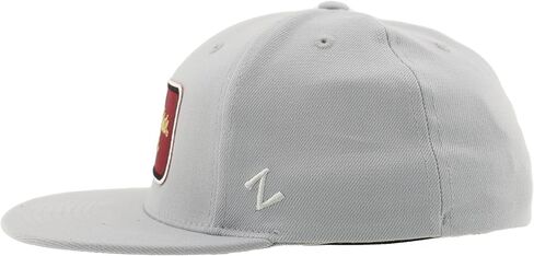 ZHATS Standard NCAA Officially Licensed Fitted Hat M15Z Brick Light Gray, Grey, Large in Saudi Arabia