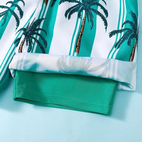 Boys Swim Trunks with Compression Liner Stretch Swim Shorts Teen Boy Quick Dry Swimsuit Board Shorts 5-16 Years in Saudi Arabia