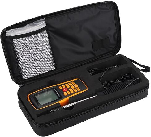 مقياس شدة الشعر الرقمي ، GM8903 LCD Hotheld Hot Wire Speed ​​Pergeeter Paugeeter مع يدوي ومستشعر لـ HVAC في درجة حرارة هواء تدفق القناة in Kuwait