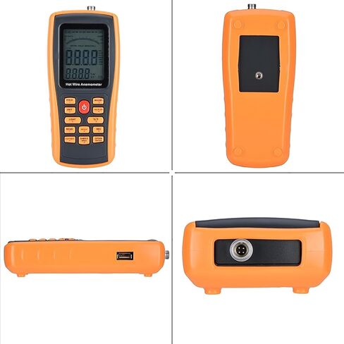 مقياس شدة الشعر الرقمي ، GM8903 LCD Hotheld Hot Wire Speed ​​Pergeeter Paugeeter مع يدوي ومستشعر لـ HVAC في درجة حرارة هواء تدفق القناة in Kuwait