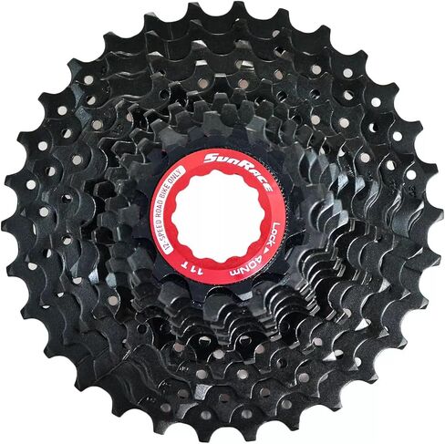 Sunrace RZ800 12 Speed ​​Road Bike Cassette 11-30T ، Black ، SR3019 ، Taille فريد in Saudi Arabia
