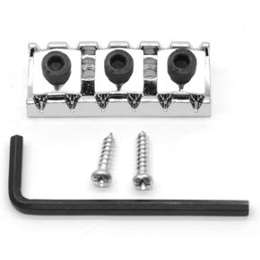 43mm Guitar Metal Locking Nut String Lock for Floyd Rose Style Electric Guitar Tremolo Double Lock System (Black)