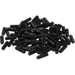 96Pcs Yootones M3 x 10mm Guitar Saddle Bridge Height Adjustment Hex Screws Compatible with Tremolo Systems Electric Bass Guitar Music Instrument Parts (Black)