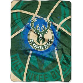 Northwest NBA Milwaukee Bucks Unisex-Adult Raschel Throw Blanket, 60" x 80", Shadow Play