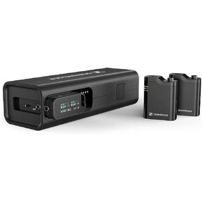 Sennheiser Pro Audio Profile Wireless 2-Channel All-in-One 2.4 GHz Clip-On & Handheld Microphone System | Includes Receiver, 2 Clip-On Microphones, Portable Charging Bar & Handheld Interview Mic