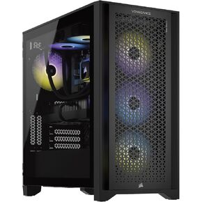 Corsair Vengeance a7300 Series Gaming PC - Liquid Cooled AMD Ryzen™ 7 7700X CPU - NVIDIA® GeForce RTX™ 4070 Ti Graphics - 32GB Vengeance RGB DDR5 5600MHz Memory - 1TB M.2 NVMe SSD - Black