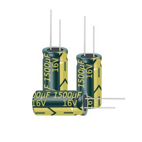 20pcs 16V 1500UF Capacitor 10x20mm（0.39x0.79in） High Frequency Aluminum Electrolytic Capacitors for TV, LCD Monitor, Game