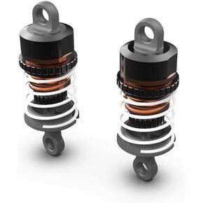 Oil-Filled Shock Absorber, 500CST Oil, Orange (2pcs)
