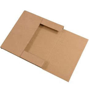 Easy-Fold Mailers, 12" x 10 1/2" x 2", Kraft, 50/Bundle, by Discount Shipping USA