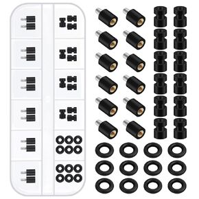Tanstic 36Pcs Rubber Mounts Shock Absorber Rubber Mounts Anti Vibration Mount Anti Vibration Rubber Balls Rubber O Rings