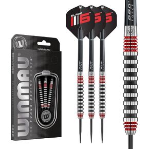 WINMAU Advance 500 Series Professional Tungsten Steeltip Darts Set with Flights and Shafts (Stems)