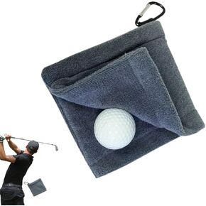 Golf Towels for Golf Bags with Clip - Premium Golfing accesories for Men - Ideal for Golf Bags - Golfing Towel for Men- Premium Microfiber Golf Towel with Bag Clip