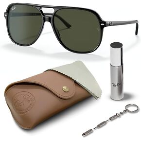 Ray-Ban RB2198 Bill Square Shape Sunglasses for Men and Women With Eyewear Kit Bundle- Timeless Classic Sun Glasses