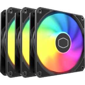 Cooler Master MF120 Lite Case|Liquid Cooler|Air Cooler 3-Pack Fan, 120mm aRGB Lighting, aRGB Splitter, Dynamic PWM 1,750 RPM, Air Balance Blades, Hybrid | PBT Frame