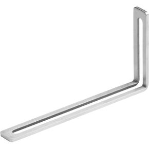 6 Pcs 8" L x 4" H x 1" W Long Slot L Angle Brackets Corner Brace, 5/32" Thick, Stainless Steel