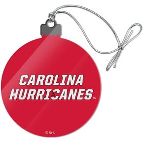 GRAPHICS & MORE NHL Carolina Hurricanes Logo Acrylic Christmas Tree Holiday Ornament
