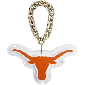 FOCO NCAA Unisex-Adult NCAA College Team Big Logo Hanging Holiday Tree Light Up Chain Ornament