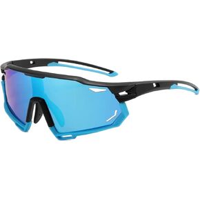 UV400 Polarized Sports Sunglasses for Women Men Cycling Running Light frame for Baseball Fishing Sun Glasses