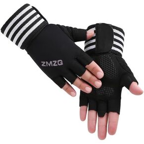Strengthen Your Workouts with Unisex Fitness Gloves - Horizontal Bar, Cycling & Dumbbell Exercise Wrist Brace Half Finger Gloves