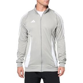 adidas Men's Tiro 24 Training Jacket, Team Mid Grey/White, Large/Tall + 3"