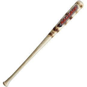 Wooden Baseball bat C271 in Pro Maple Wood for Professional Players Youth-Adults with flamework on Barrel with Cupped in Size 34 inches/31 Oz with Classic Natural Wood Color